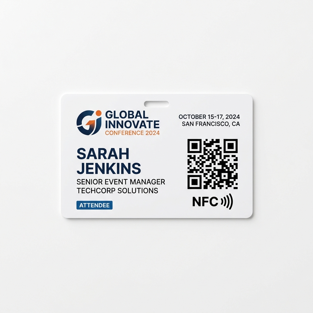 Smart QR & NFC Event Badges