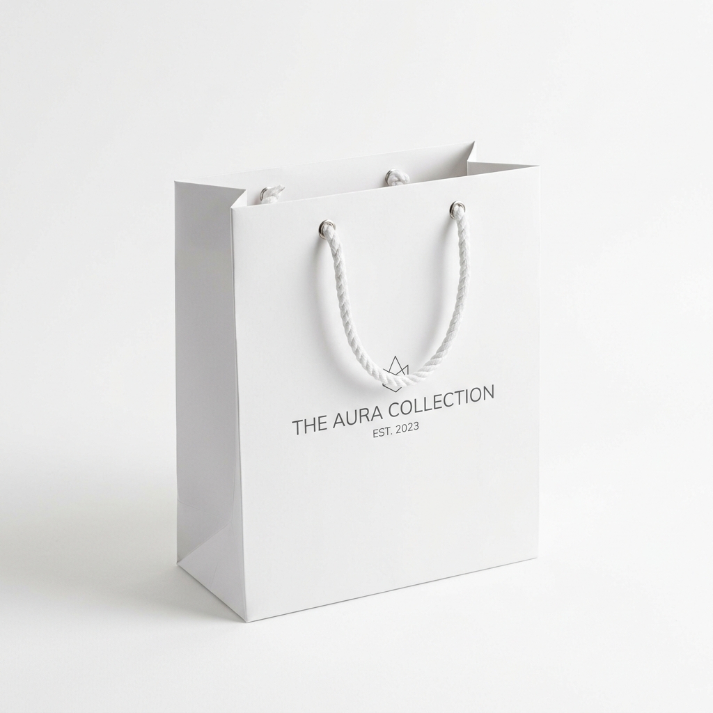 Branded Paper Shopping Bag with Rope
